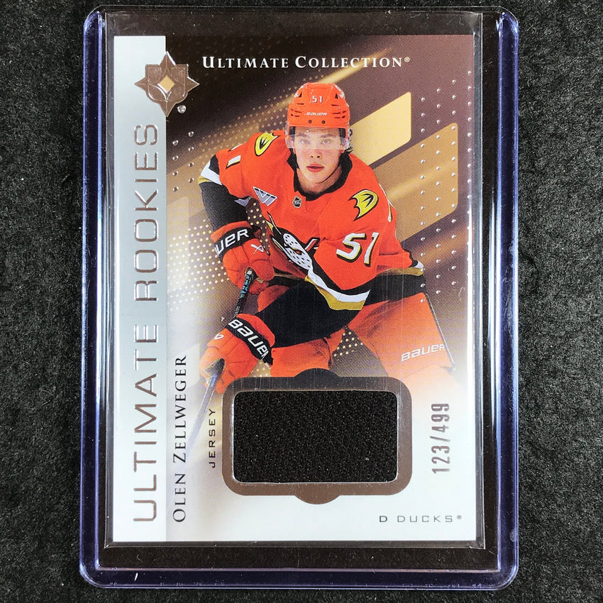 2024-25 Ultimate Hockey OLEN ZELLWEGER Base Rookies Jersey Relic 123/499 #149