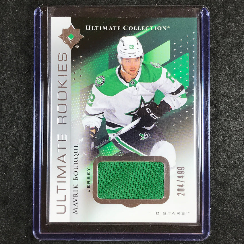 2024-25 Ultimate Hockey MAVRIK BOURQUE Base Rookies Jersey Relic 204/499 #150