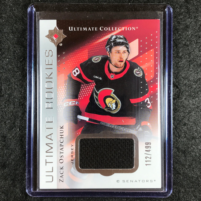 2024-25 Ultimate Hockey ZACK OSTAPCHUK Base Rookies Jersey Relic 112/499 #159