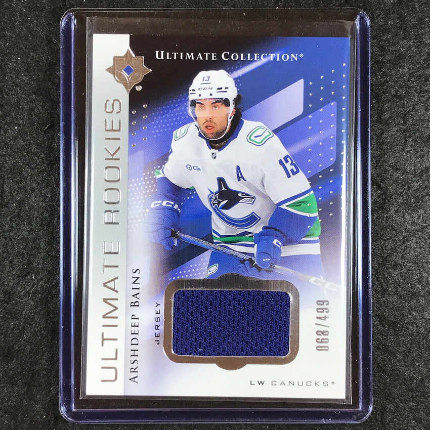 2024-25 Ultimate Hockey ARSHDEEP BAINS Base Rookies Jersey Relic 68/499 #162