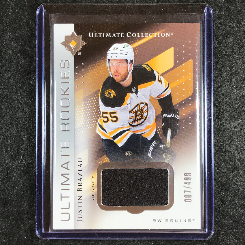 2024-25 Ultimate Hockey JUSTIN BRAZEAU Base Rookies Jersey Relic 7/499 #163