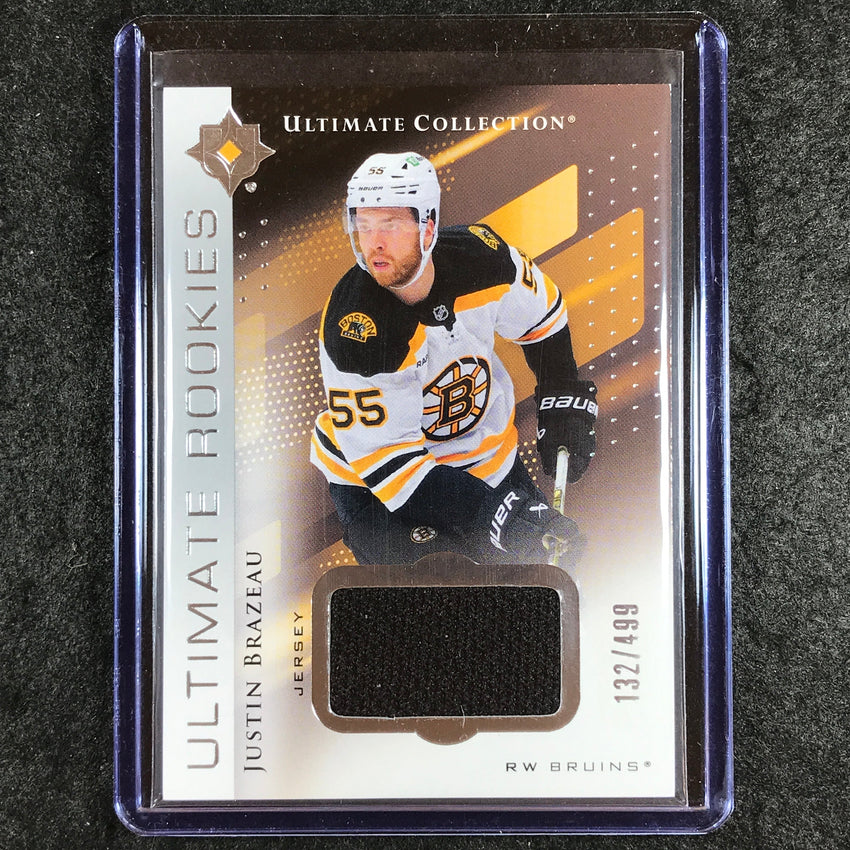 2024-25 Ultimate Hockey JUSTIN BRAZEAU Base Rookies Jersey Relic 132/499 #163