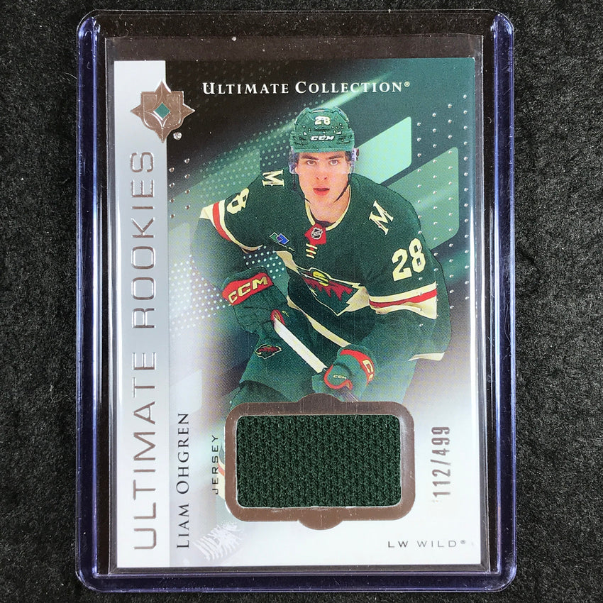 2024-25 Ultimate Hockey LIAM OHGREN Base Rookies Jersey Relic 112/499 #200