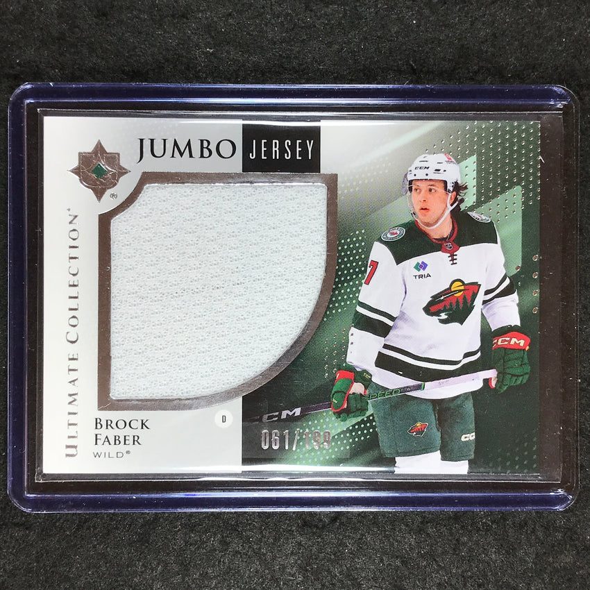 2024-25 Ultimate Hockey BROCK FABER Base Jumbo Jersey Relic 61/199 #7