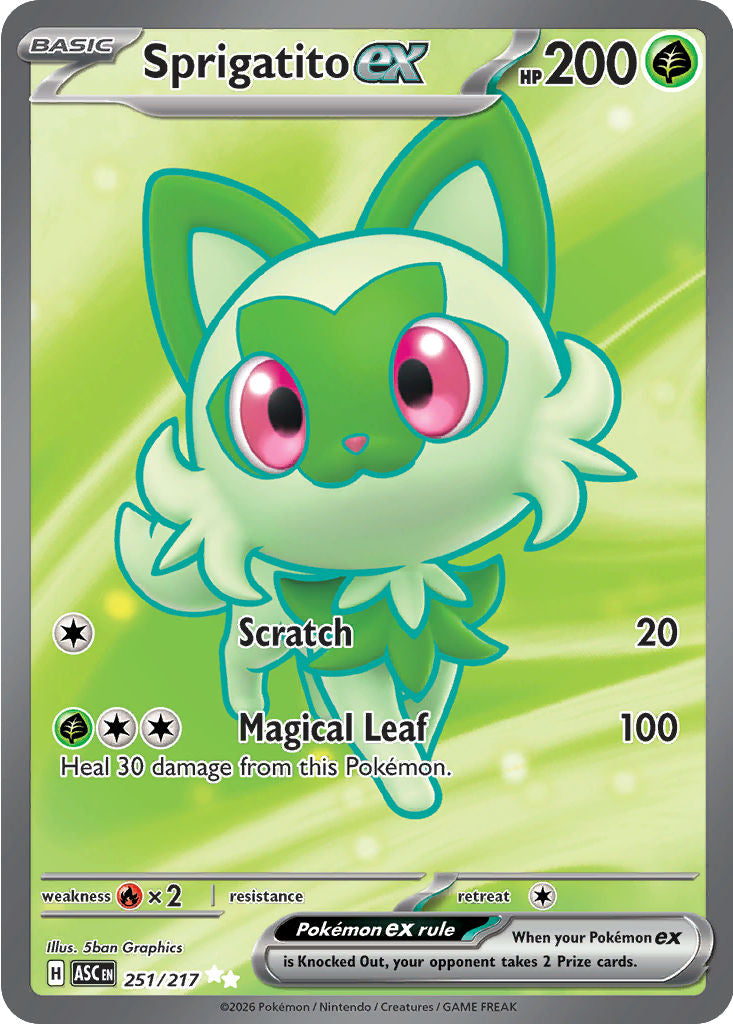 Sprigatito ex - [  251 ] - Ultra Rare - Pokemon ME Ascended Heroes