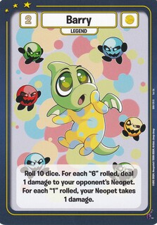 FOIL Barry - DON-174 - R - Neopets TCG  Defenders of Neopia 1st Edition