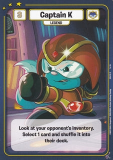 FOIL Captain K - DON-161 - R - Neopets TCG  Defenders of Neopia 1st Edition