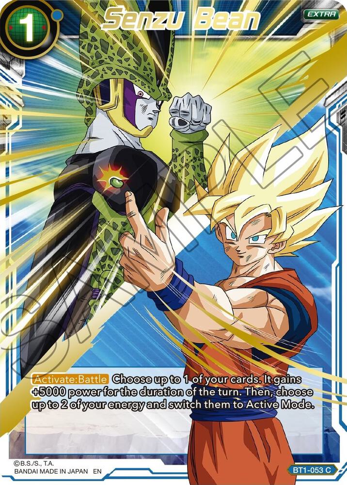 GOLD STAMPED Senzu Bean - BT1-053 - C - Mythic Booster