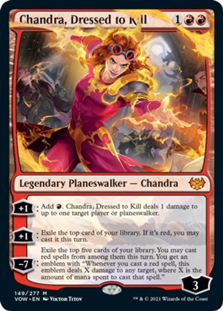 Chandra Dressed To Kill 149/277 - Mythic Crimson Vow