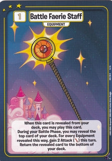 FOIL Battle Faerie Staff - DON-195 - R - Neopets TCG  Defenders of Neopia 1st Edition
