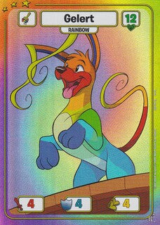 Gelert (Rainbow) - DON-124 - RR - Neopets TCG  Defenders of Neopia 1st Edition