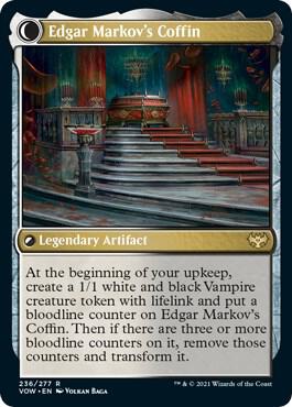 Foil Edgar Charmed Groom // Edgar Markovs Coffin - 236/277 - Rare Crimson Vow