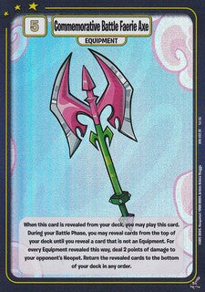 Commemorative Battle Faerie Axe - DON-223 - SR - Neopets TCG  Defenders of Neopia 1st Edition