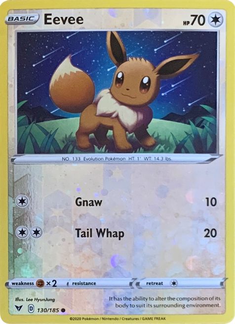 Eevee - 130/185 - Cosmos Reverse Holo Promo