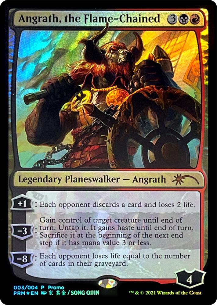 FOIL Angrath, the Flame-Chained - 003/004 - Year of the Ox Promo