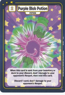 FOIL Purple Blob Potion - DON-240 - R - Neopets TCG  Defenders of Neopia 1st Edition