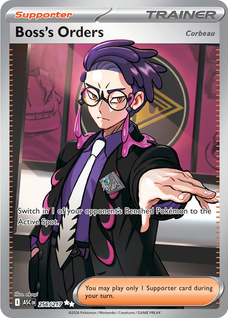 Boss's Orders [Corbeau] - [  256/217 ] - Ultra Rare - Pokemon ME Ascended Heroes