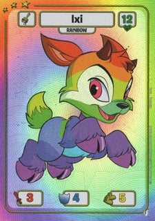 Ixi (Rainbow) - DON-125 - RR - Neopets TCG  Defenders of Neopia 1st Edition