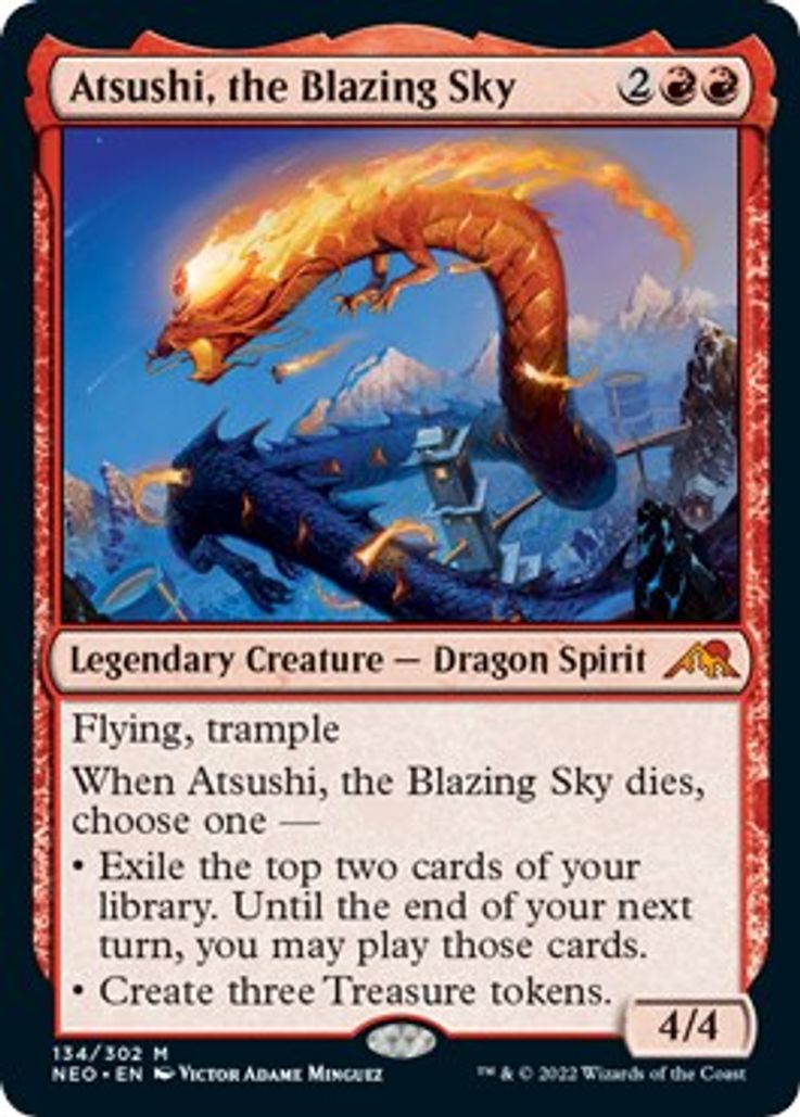 Atsushi The Blazing Sky 134/302 - Mythic Kamigawa Neon Dynasty