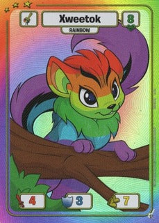 Xweetok (Rainbow) - DON-139 - RR - Neopets TCG  Defenders of Neopia 1st Edition