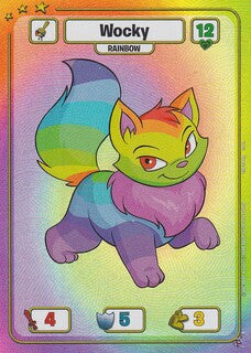 Wocky (Rainbow) - DON-138 - RR - Neopets TCG  Defenders of Neopia 1st Edition