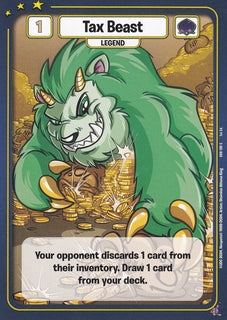FOIL Tax Beast - DON-180 - C - Neopets TCG  Defenders of Neopia 1st Edition