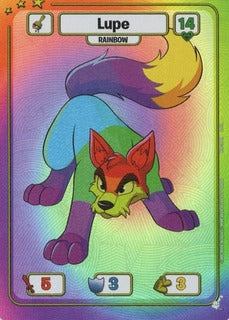 Lupe (Rainbow) - DON-130 - RR - Neopets TCG  Defenders of Neopia 1st Edition