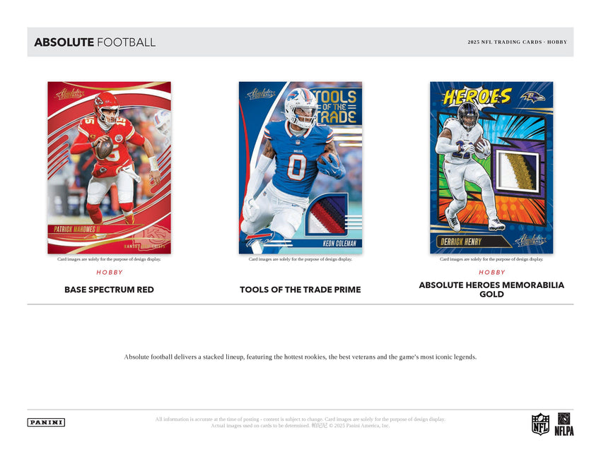 2025 Panini Absolute Football Hobby Box