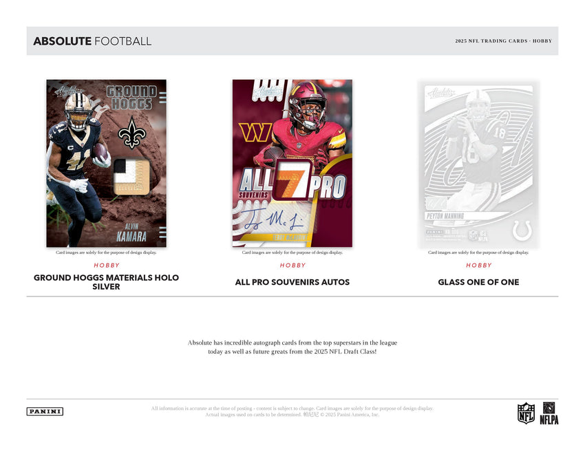 2025 Panini Absolute Football Hobby Box
