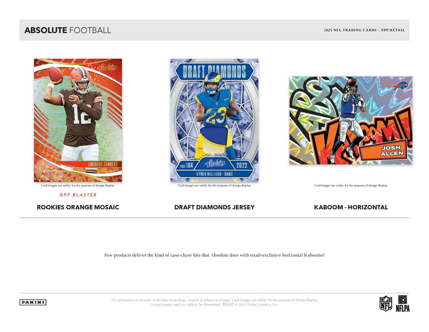 2025 Panini Absolute Football Mega Box