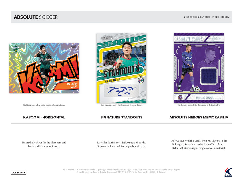 2025 Panini Absolute K League Soccer Hobby Box
