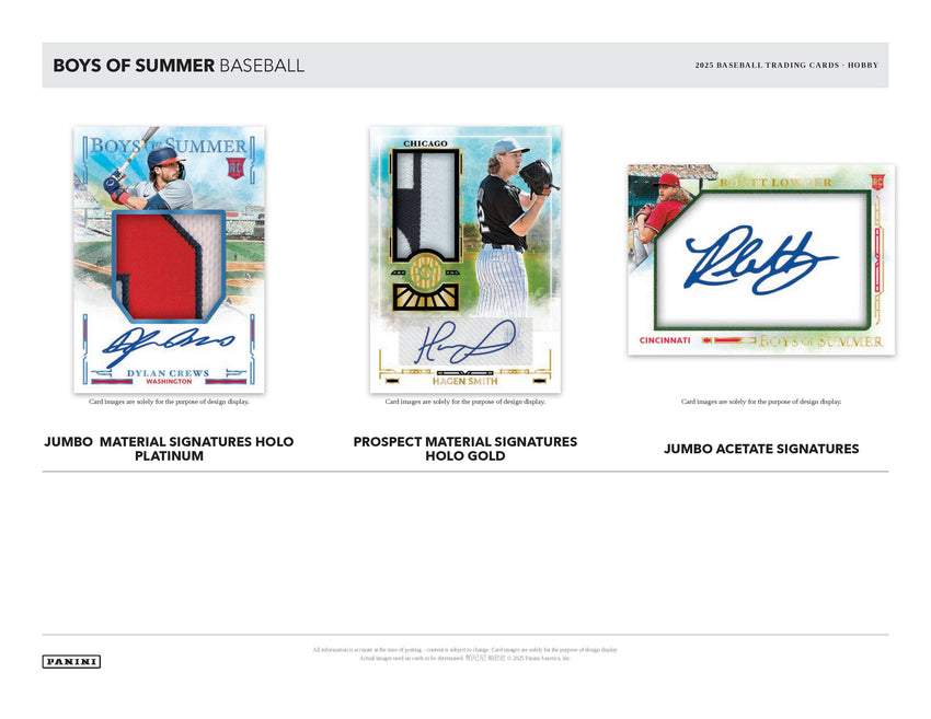 2025 Panini Boys of Summer Baseball Hobby Box