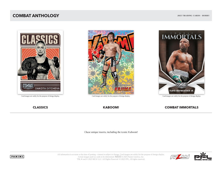 2025 Panini PFL Combat Anthology Hobby Box