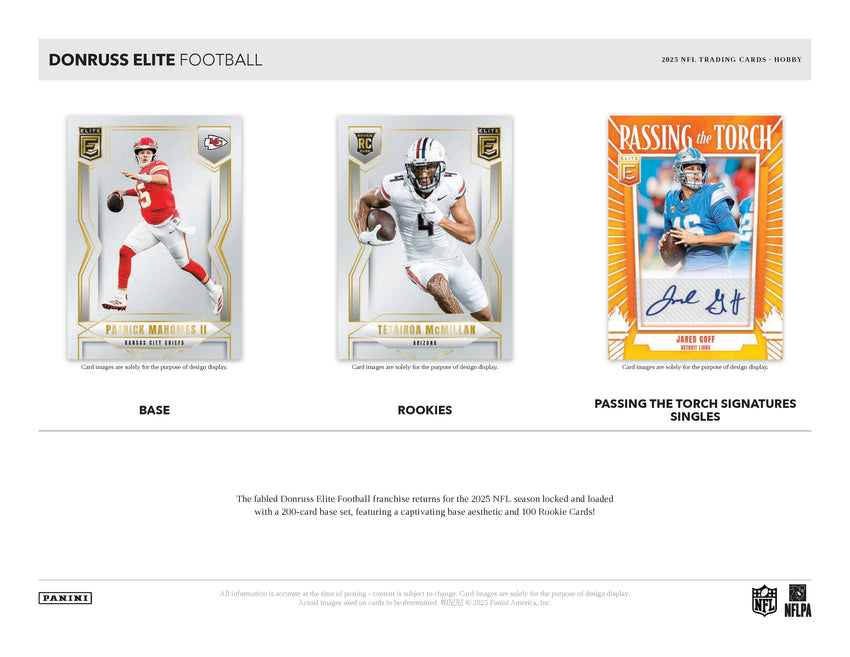 2025 Panini Donruss Elite Football Hobby Box