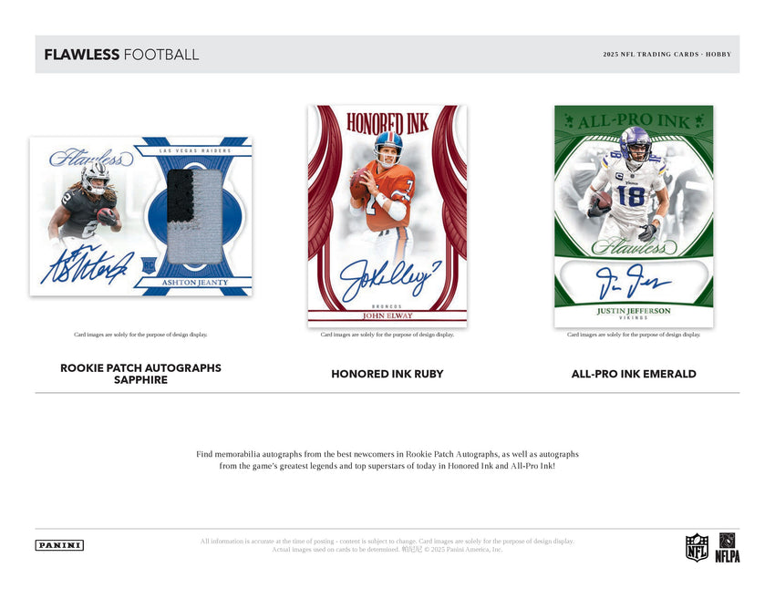 2025 Panini Flawless Football Hobby Box