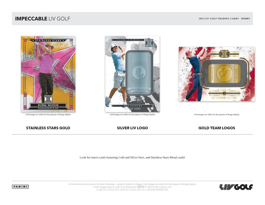 2025 Panini Impeccable LIV Golf Hobby Box