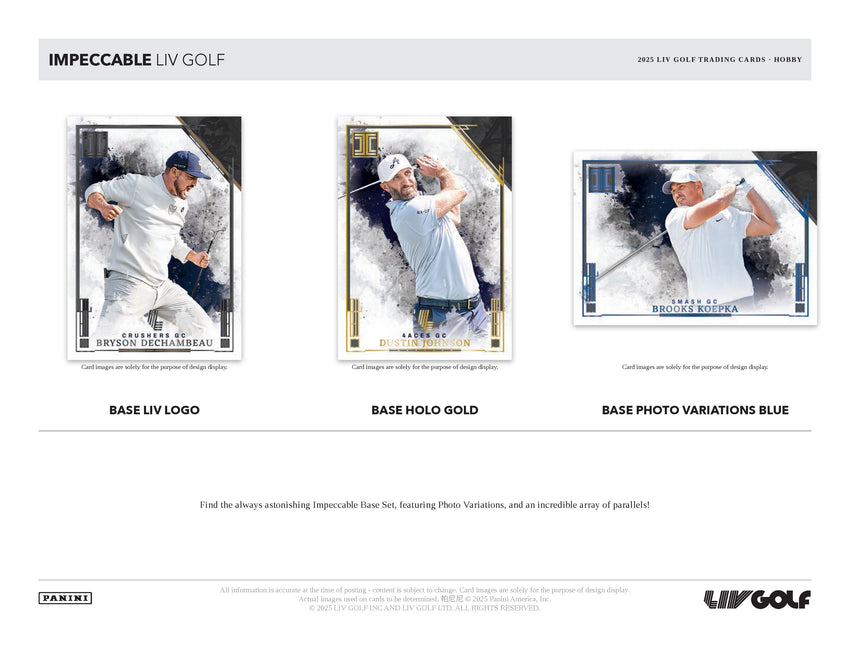 2025 Panini Impeccable LIV Golf Hobby Box