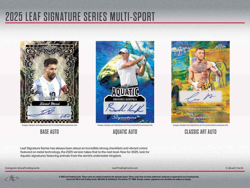 2025 Leaf Signature Series Multi-Sport Hobby Box