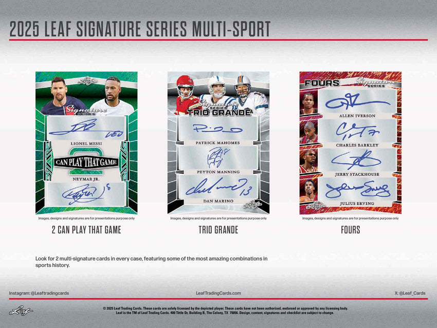 2025 Leaf Signature Series Multi-Sport Hobby Box
