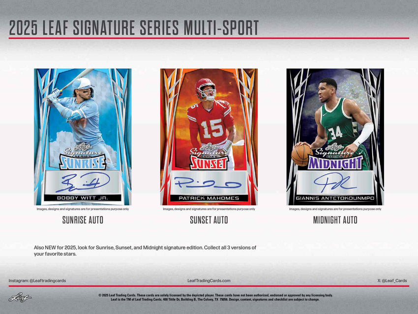 2025 Leaf Signature Series Multi-Sport Hobby Box