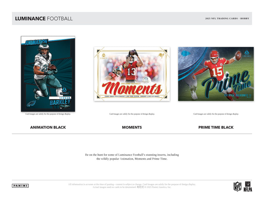 2025 Panini Luminance Football Hobby Box