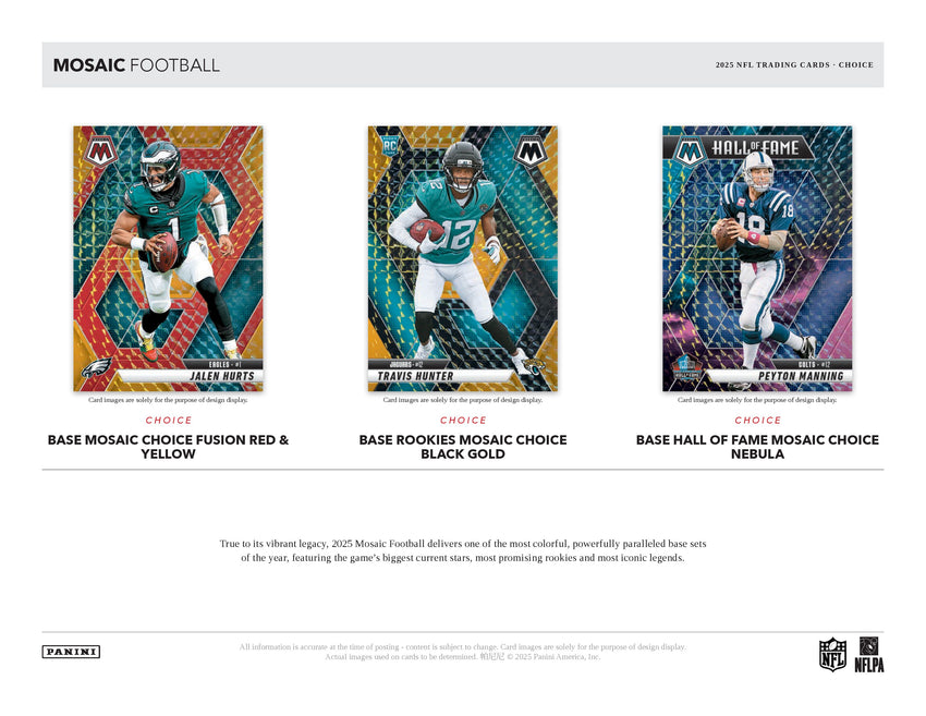 2025 Panini Mosaic Football Choice Box
