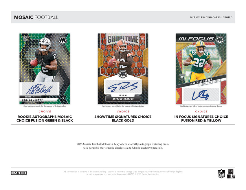 2025 Panini Mosaic Football Choice Box