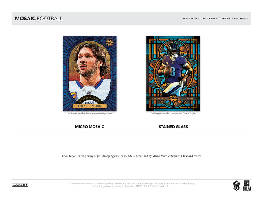 2025 Panini Mosaic Football International Hobby Box (Pre Order)