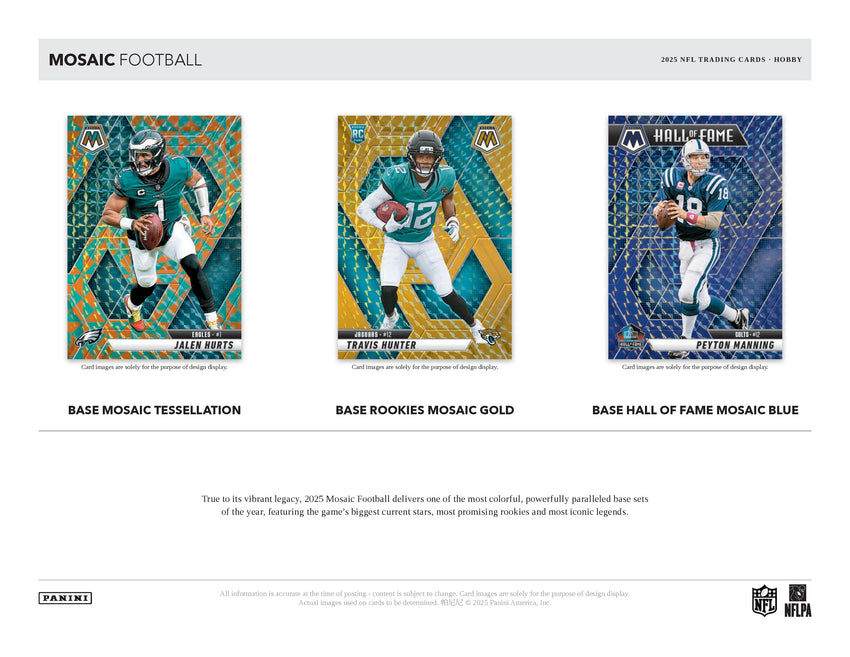 2025 Panini Mosaic Football Hobby Box