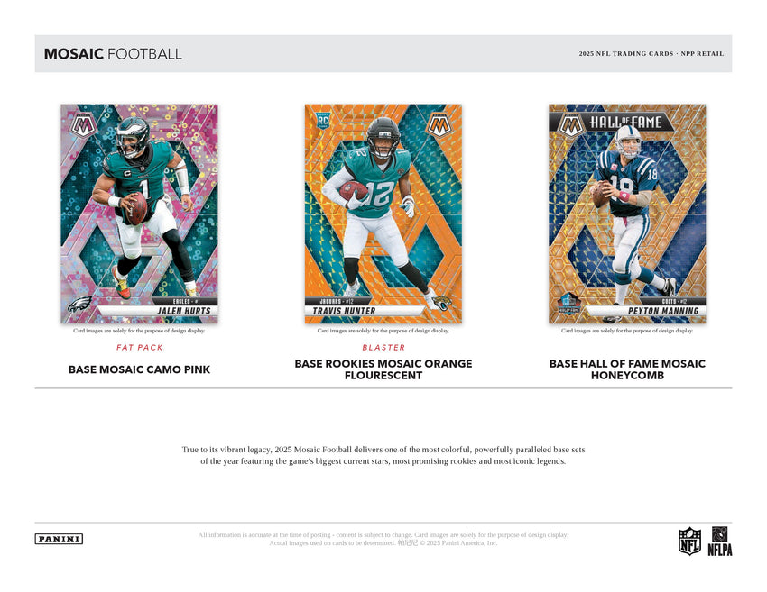 2025 Panini Mosaic Football Mega Box