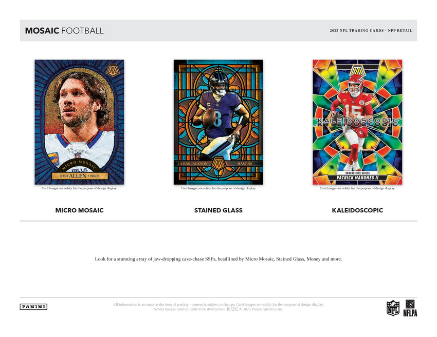 2025 Panini Mosaic Football Mega Box