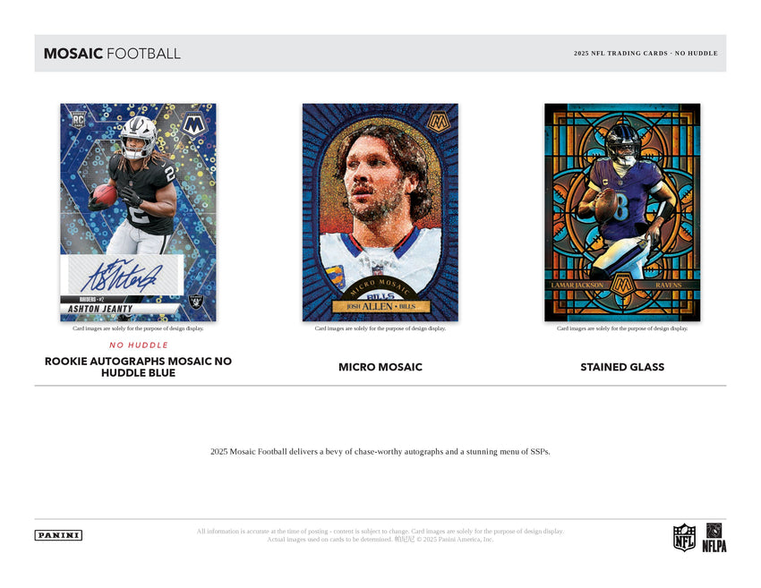 2025 Panini Mosaic Football No Huddle Box