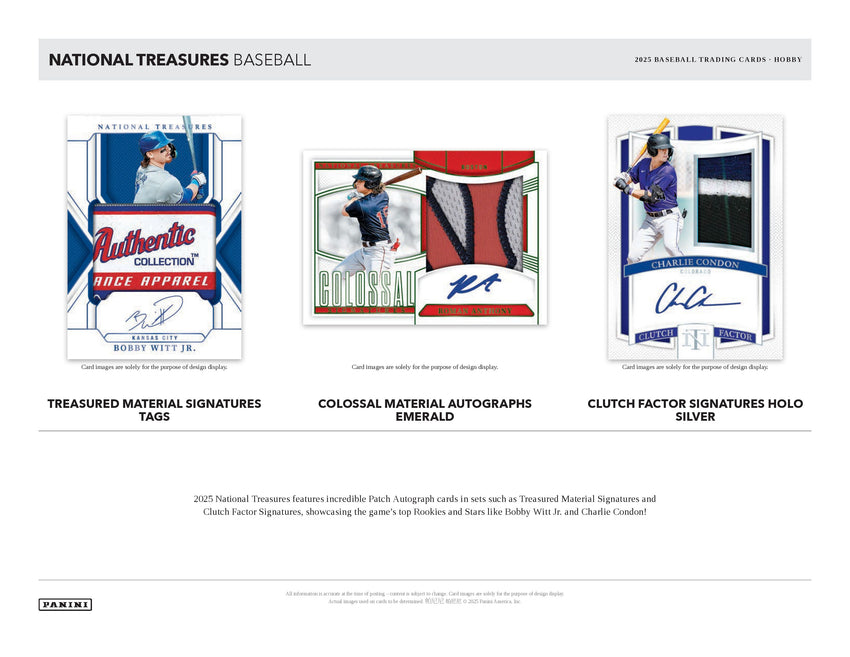 2025 Panini National Treasures Baseball Hobby Box