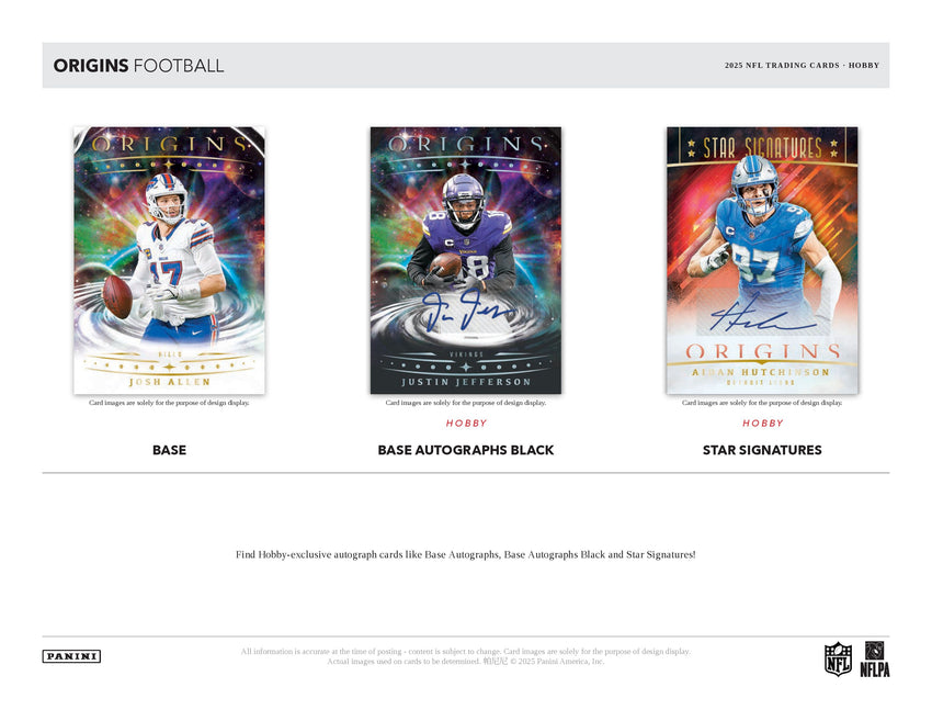 2025 Panini Origins Football Hobby Box